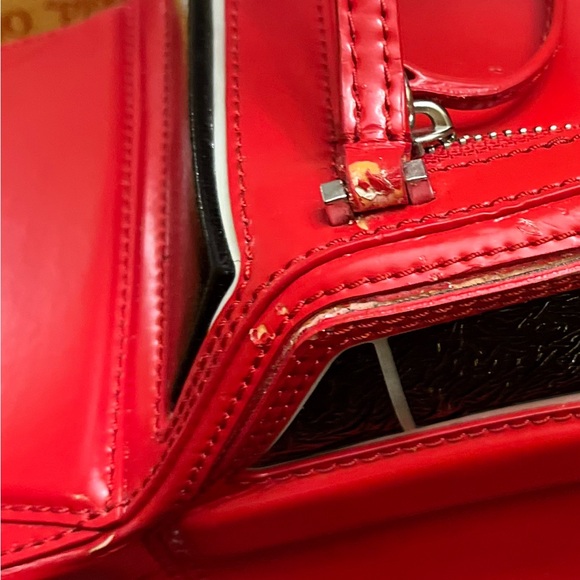 Kate Spade Rose Colored Glasses Red Car Novelty Bag / Leather Red Car Purse - Picture 14 of 16